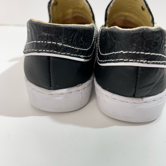 JOE EXCLUSIVE SHOES womens slip-on flats embossed casual shoe size 10 black NWOB - Picture 7 of 11